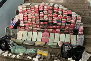 Imagem ilustrativa da imagem Polícia apreende quase 150 quilos de maconha e prende dois suspeitos em Fundão