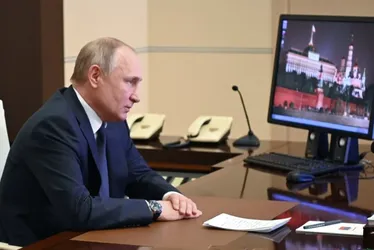 Imagem ilustrativa da imagem Putin chama ataque com míssil projetado para levar arma nuclear de 'teste'