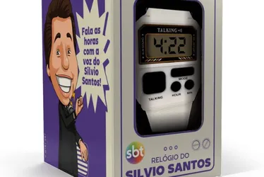 Imagem ilustrativa da imagem Relógio que fala as horas com a voz de Silvio Santos é vendido por R$ 89