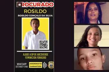 Imagem ilustrativa da imagem Suspeito de triplo feminicídio está foragido e mobiliza força-tarefa no Sertão