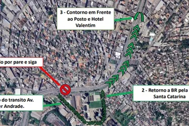 Imagem ilustrativa da imagem Trecho da avenida Mário Gurgel é interditado para obras de viaduto em Cariacica