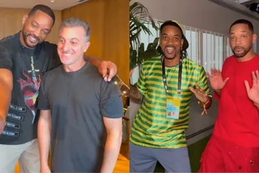 Imagem ilustrativa da imagem Will Smith participa do 'Domingão' e encontra sósia: 'Dois malucos no pedaço'