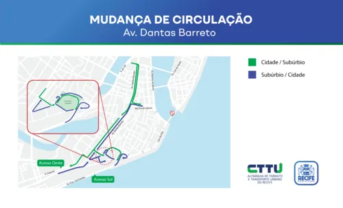 
          Imagem ilustrativa da imagem Avenida Dantas Barreto terá mudanças na circulação a partir desta segunda-feira
          