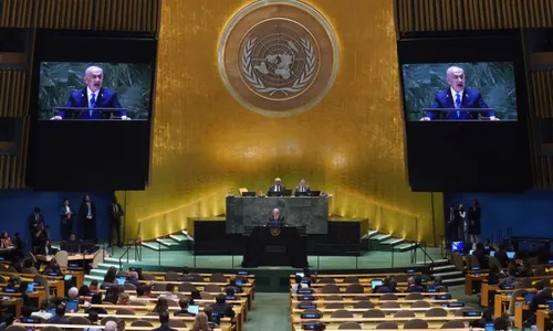 
          Imagem ilustrativa da imagem Brasil boicota pela 1ª vez discurso na ONU e se retira antes de Netanyahu entrar
          