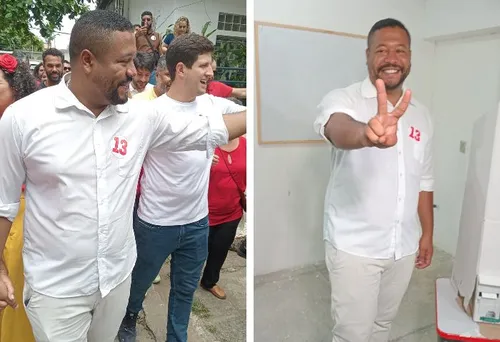 
          Imagem ilustrativa da imagem Candidato Vinicius Castello é o primeiro a votar em Olinda: "a luta me pertence"
          