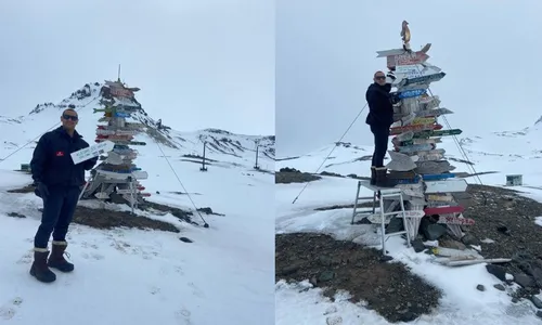 
          Imagem ilustrativa da imagem Capixaba homenageia cidade natal na Antártida
          
