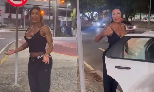 
          Imagem ilustrativa da imagem Gracyanne Barbosa larga carro no meio de avenida após ver barata
          
