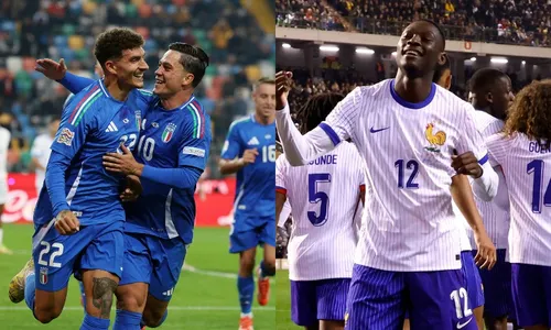 
          Imagem ilustrativa da imagem Itália goleia Israel e França vence a Bélgia na Liga da Nações
          