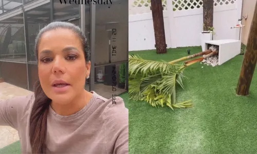 
          Imagem ilustrativa da imagem Nivea Stelmann conta como preparou a casa, na Flórida, para furacão
          