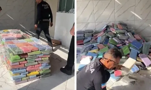 
          Imagem ilustrativa da imagem Polícia apreende meia tonelada de cocaína em bunker em Vila Velha
          