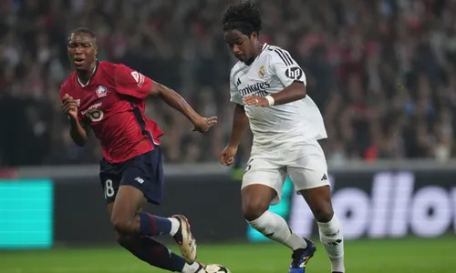 
          Imagem ilustrativa da imagem Real Madrid tropeça na Liga dos Campeões no primeiro jogo de Endrick como titular
          