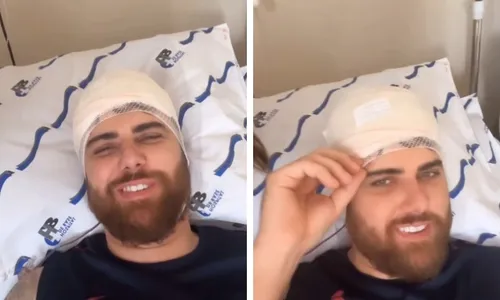 
          Imagem ilustrativa da imagem "Testa estava muito grande", brinca Zé Neto sobre cabeça enfaixada após acidente
          