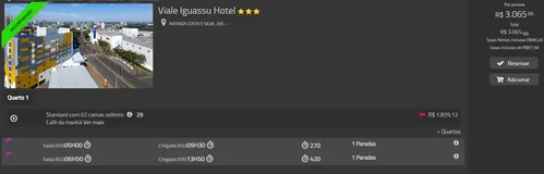 
          Imagem ilustrativa da imagem Voos saindo de Vitória e 7 diárias em Foz do Iguaçu por R$ 3 mil em 10 vezes
          