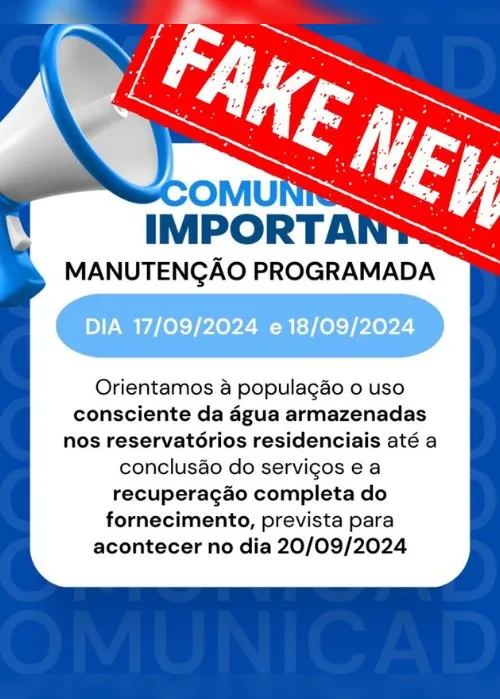 Imagem ilustrativa da imagem Falsa notícia sobre suspensão de água em Guarapari cria confusão entre moradores
