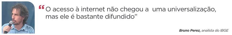 Imagem ilustrativa da imagem Censo do IBGE: Internet chega à casa de 90,4% dos capixabas