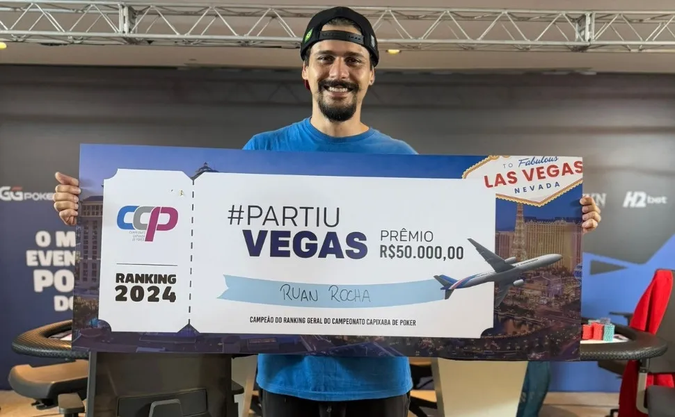 Imagem ilustrativa da imagem Campeão capixaba de poker ganha viagem de R$ 50 mil para Las Vegas