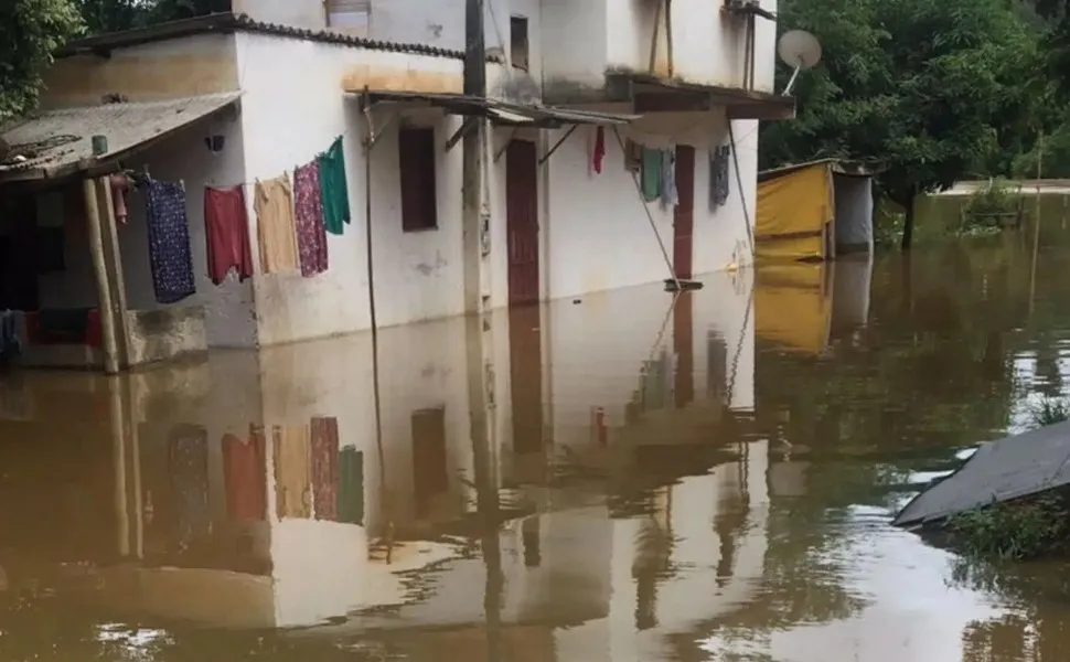 Imagem ilustrativa da imagem Chuva já deixa mais de 165 desalojados no Sul do ES