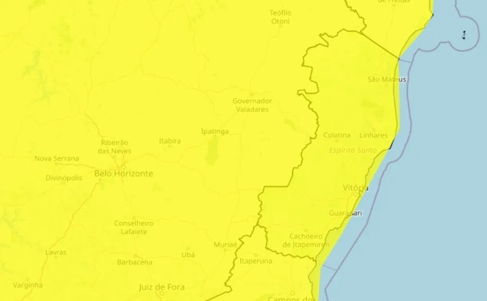 Imagem ilustrativa da imagem Espírito Santo tem novo alerta de chuva forte para todas as regiões