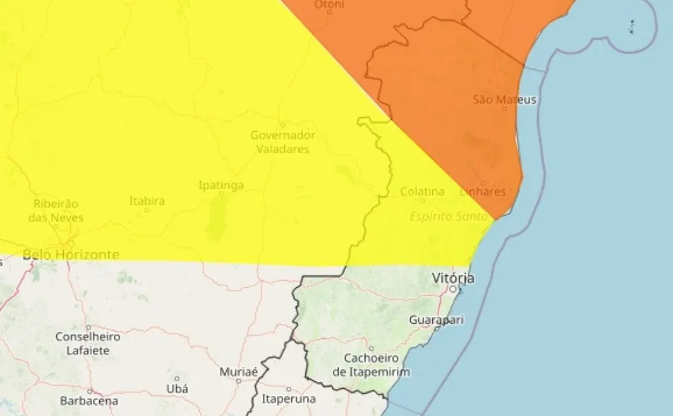 Imagem ilustrativa da imagem Instituto emite novos alertas de chuvas para 42 cidades do ES; veja a lista