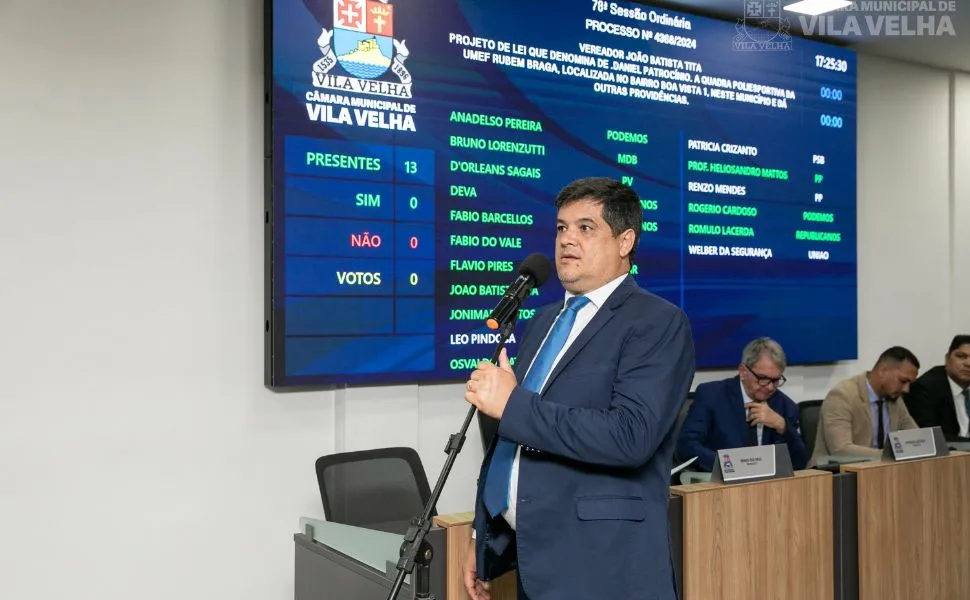 Imagem ilustrativa da imagem Osvaldo Maturano vai presidir a Câmara de Vila Velha