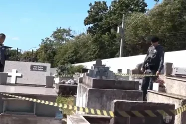 Imagem ilustrativa da imagem Adolescente é morto e três pessoas são baleadas dentro de cemitério em Vila Velha