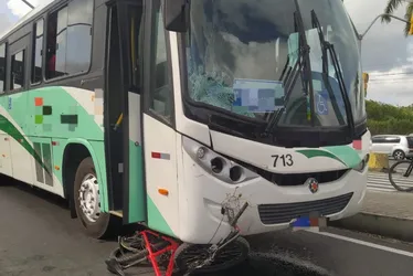 Imagem ilustrativa da imagem Ciclista morre ao ser atropelado por ônibus na BR-101 Norte, em Igarassu