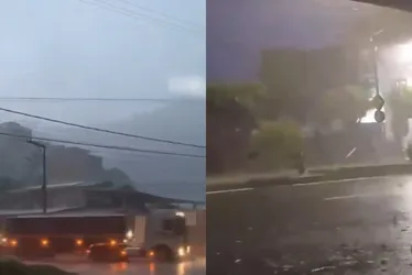 Imagem ilustrativa da imagem Durante forte chuva, poste cai e mata motociclista no Sul do ES