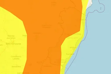Imagem ilustrativa da imagem ES recebe novo alerta de grande perigo para chuvas até domingo