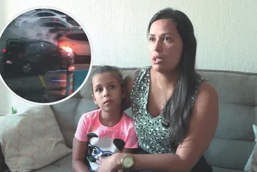 Imagem ilustrativa da imagem Família entra em pânico após carro pegar fogo no ES