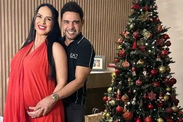 Imagem ilustrativa da imagem Filha da capixaba Graciele Lacerda e Zezé di Camargo nasce em pleno Natal