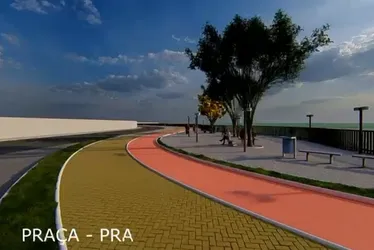 Imagem ilustrativa da imagem Orla de Praia Grande terá novo calçadão e ciclovia; veja como vai ficar