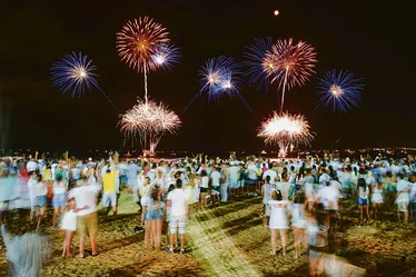 Imagem ilustrativa da imagem Espetáculos com até 15 minutos de fogos na Grande Vitória
