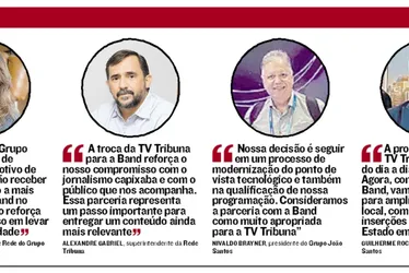Imagem ilustrativa da imagem TV TRIBUNA AGORA É BAND!