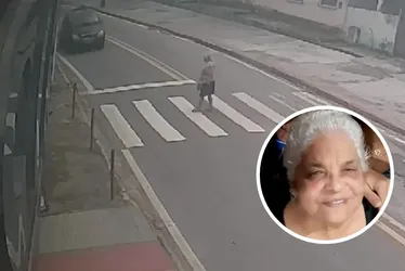 Imagem ilustrativa da imagem Vídeo mostra momento em que idosa é atropelada e motorista foge em Cariacica