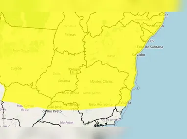 Alerta está ativo até às 10 horas de sexta-feira (17)