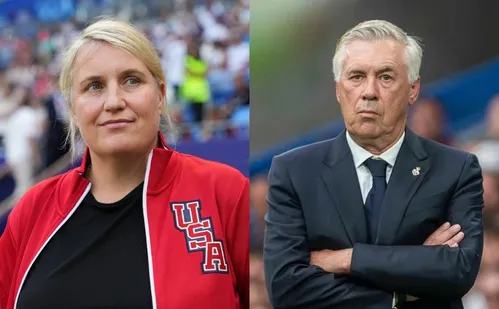 
          Imagem ilustrativa da imagem Ancelotti e Emma Hayes são eleitos melhores técnicos do mundo no The Best
          
