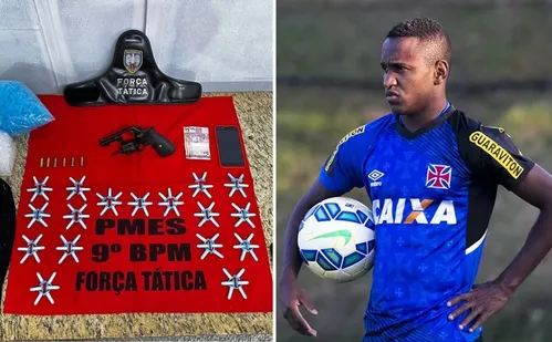 
          Imagem ilustrativa da imagem Após ser detido com arma e drogas no ES, ex-Vasco tem prisão preventiva decretada
          