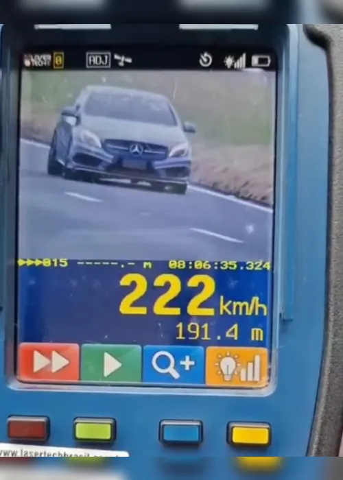 Imagem ilustrativa da imagem Carro é flagrado a 222 km/h na rodovia Castelo Branco