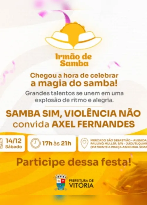Imagem ilustrativa da imagem Circuito Irmão de Samba anima Mercado São Sebastião neste sábado