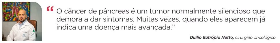Imagem ilustrativa da imagem Câncer de pâncreas: paciente pode confundir tumor com gastrite forte, afirma médico