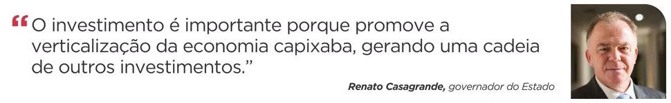 Imagem ilustrativa da imagem Entenda o investimento bilionário que vai gerar 3 mil empregos no Espírito Santo