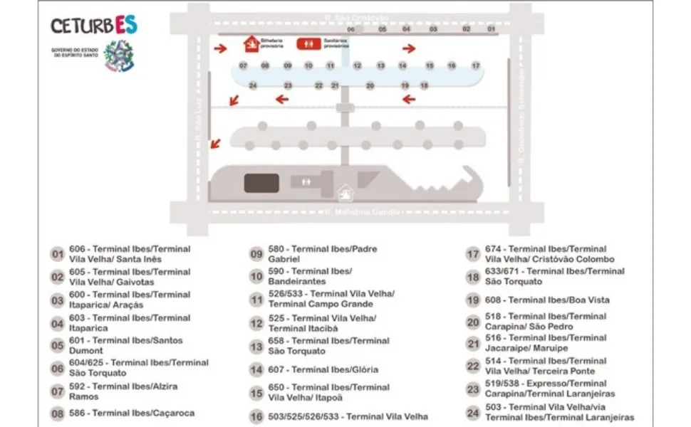 Imagem ilustrativa da imagem Linhas do Transcol que passam pelo Terminal do Ibes terão mudanças