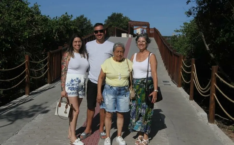 Imagem ilustrativa da imagem Ponte da Madalena vira opção de lazer para famílias em Vila Velha