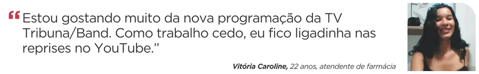 Imagem ilustrativa da imagem Tribuna Manhã: uma companhia para o seu café na TV Tribuna/Band