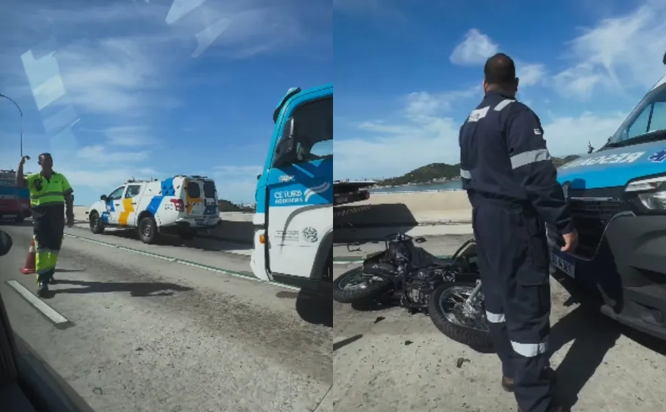 Imagem ilustrativa da imagem Acidente entre guincho e motocicleta deixa um morto na Terceira Ponte