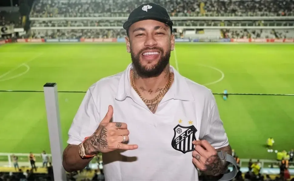 Imagem ilustrativa da imagem Neymar testa positivo para covid-19 e não joga mais pelo Santos