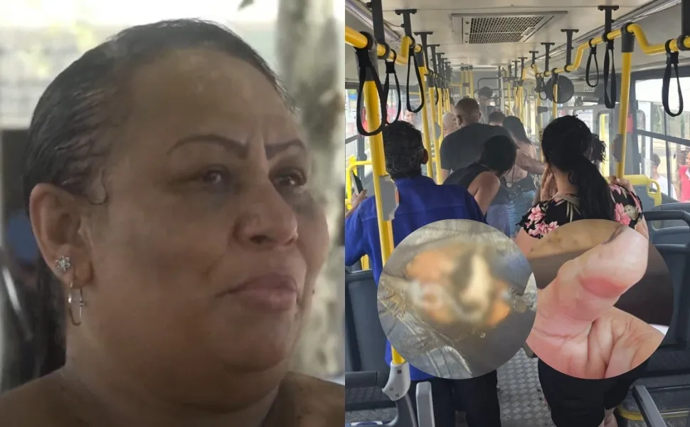 Imagem ilustrativa da imagem VÍDEO | Celular pega fogo dentro de ônibus em Guarapari: "Poderia ter sido pior"