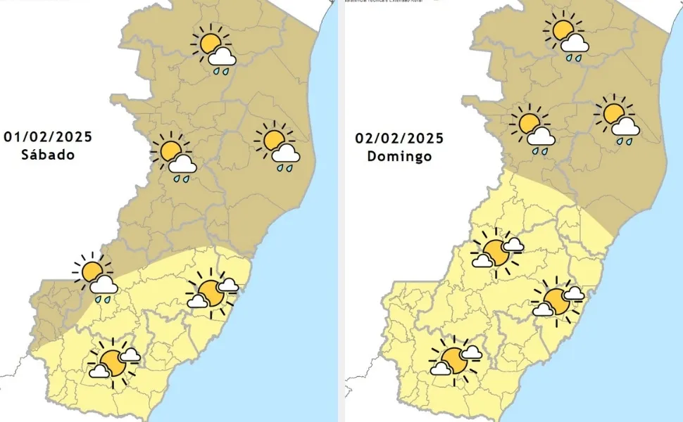 Imagem ilustrativa da imagem Veja como fica o tempo neste final de semana no ES