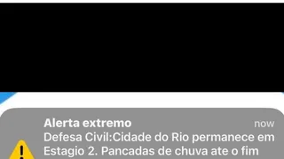 Imagem ilustrativa da imagem Novo alerta da Defesa Civil do Rio assusta cariocas; prefeito se desculpa, mas diz para se acostumar