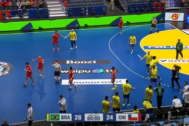 Imagem ilustrativa da imagem Brasil leva susto, mas vence Chile em estreia na 2ª fase no Mundial de Handebol